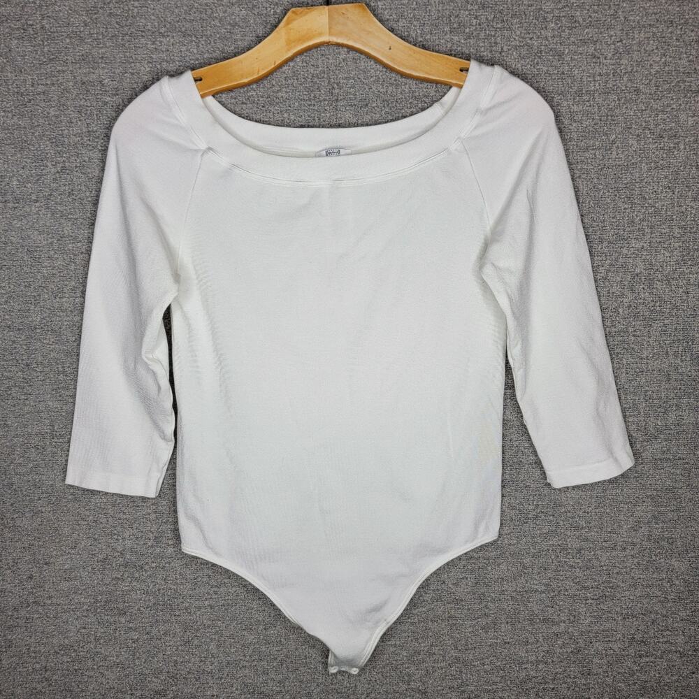 WOLFORD BOAT NECK BODYSUIT, SIZE L *